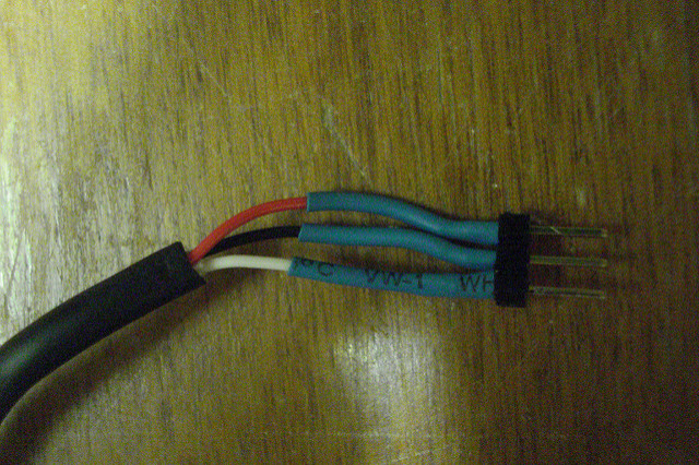 Heat shrink tubing in action.